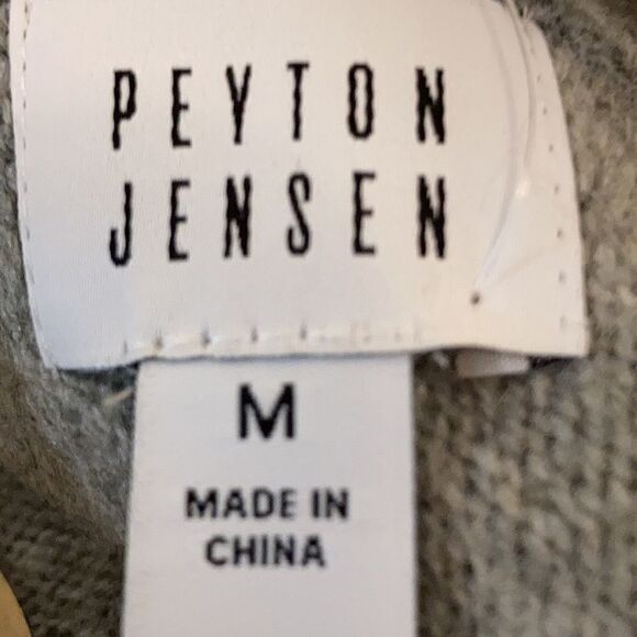 PEYTON JENSON Lo Cold Shoulder Sweater Grey Sz M #10166519 NWT - Picture 6 of 7